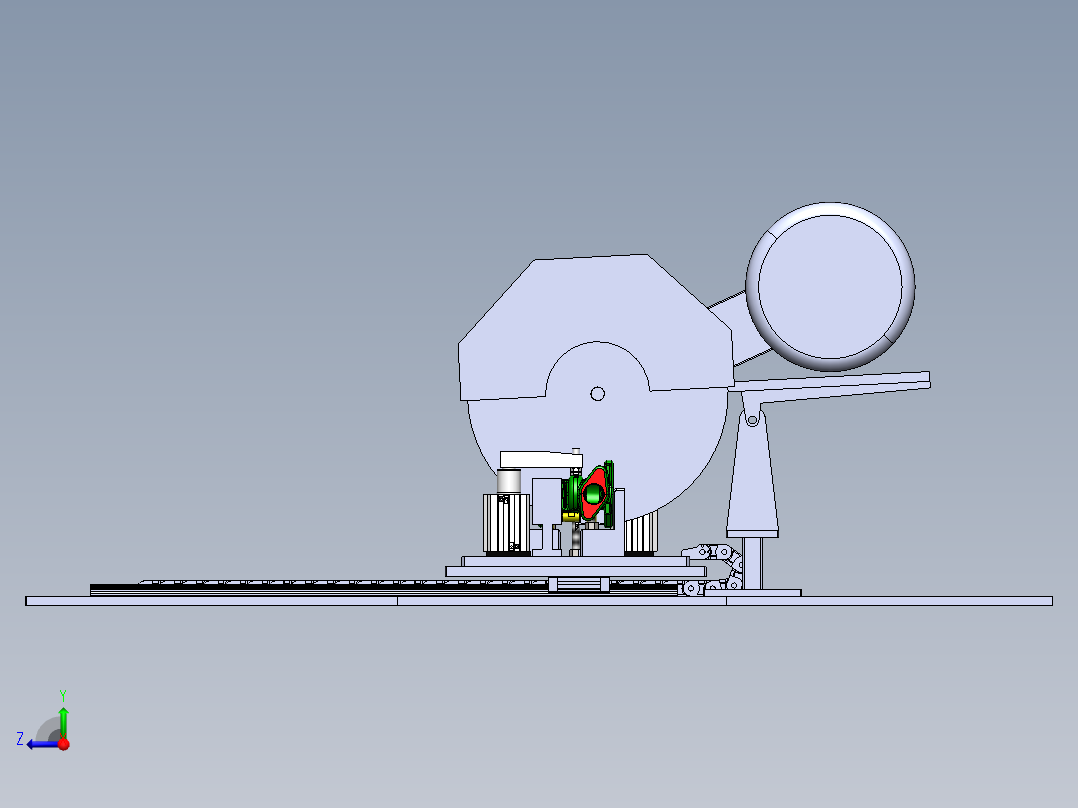 阀体切割治具右视图