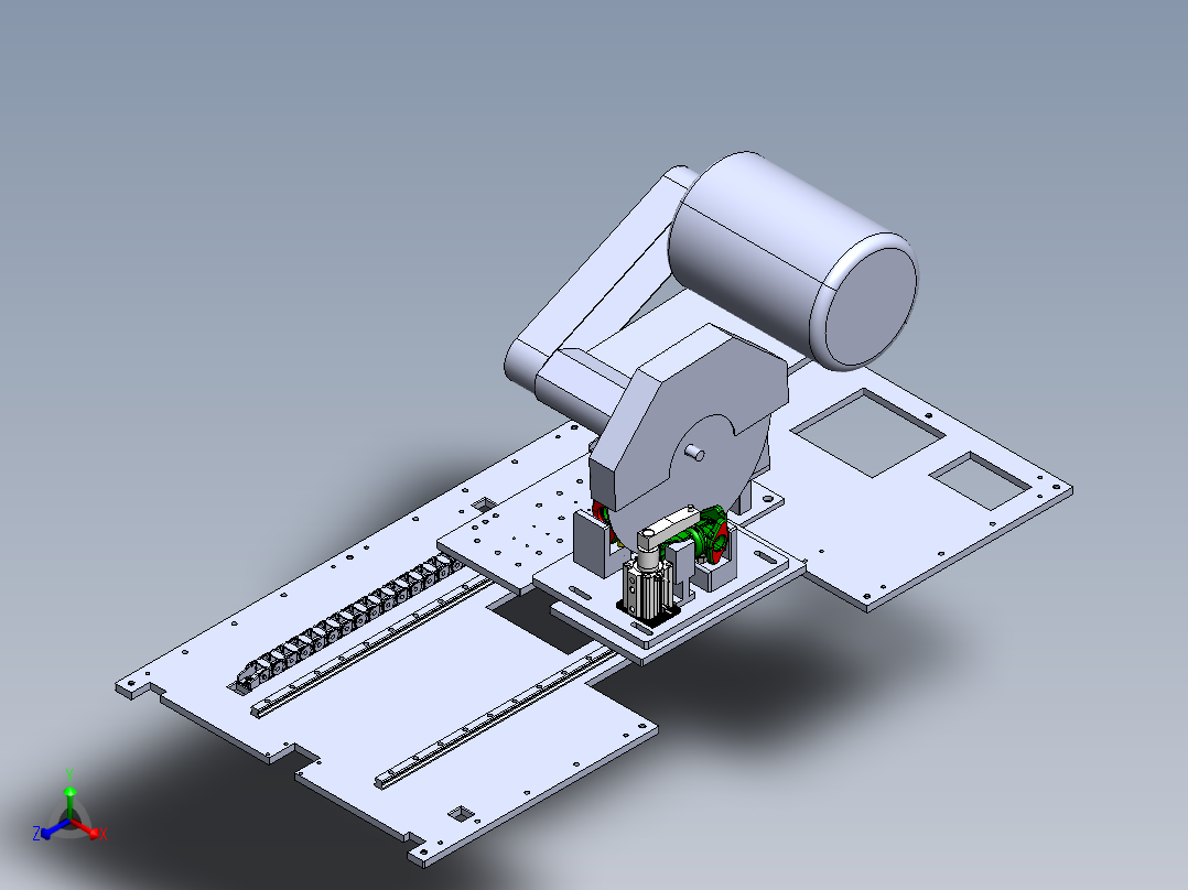 阀体切割治具正等轴测图