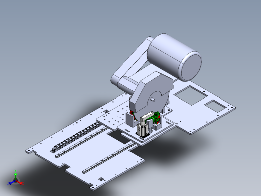阀体切割治具正等轴测缩略图