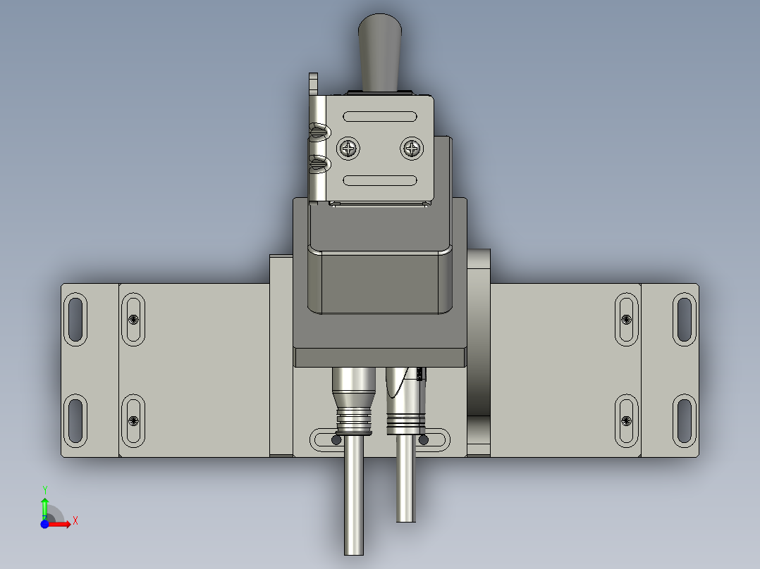 固定式扫码枪前视图
