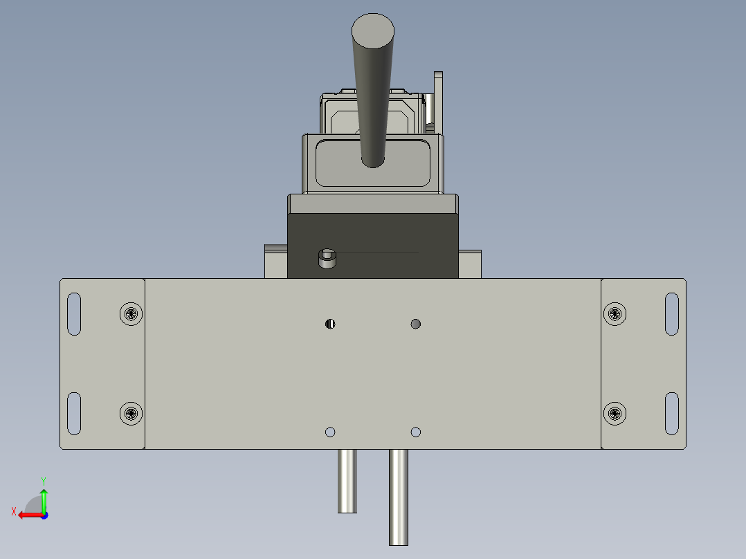 固定式扫码枪后视图