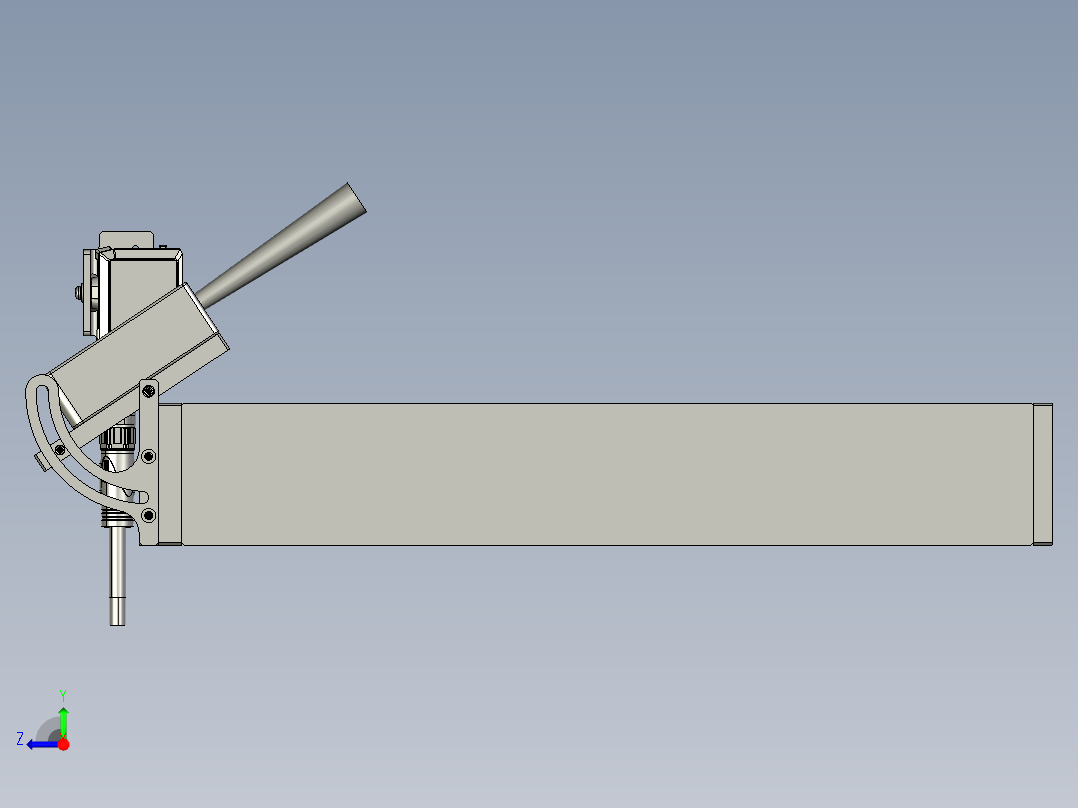 固定式扫码枪右视图