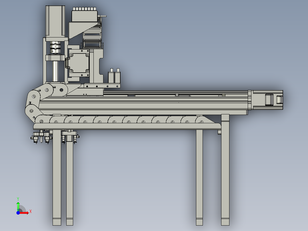 产品搬运机构A前视图