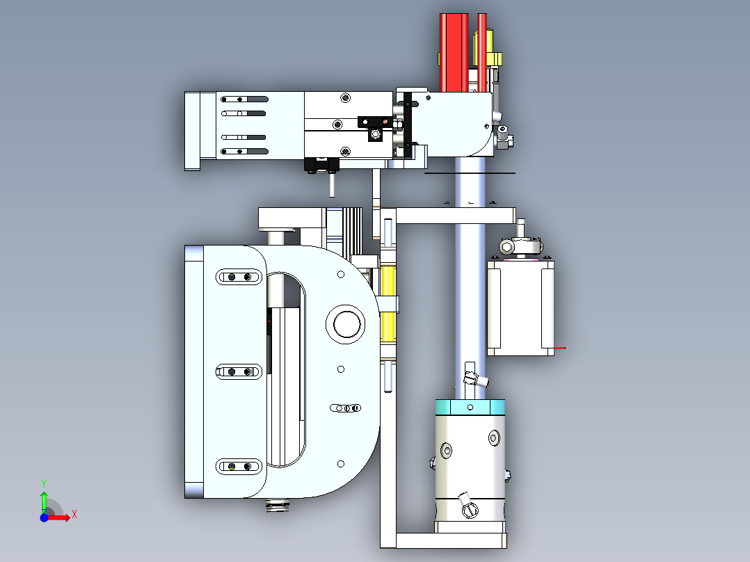 浮动段差自动归零模组前视图