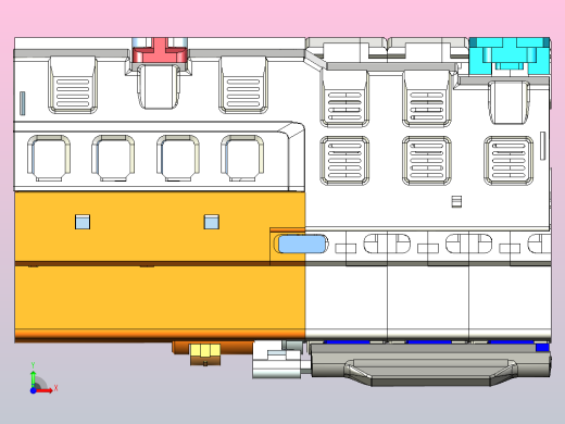 NB1LE-63 3P&amp;N剩余电流动作断路器三维模型202307前视缩略图