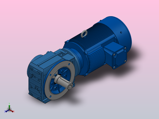 KF87法兰轴伸式安装螺旋锥齿轮减速机KF87-YV11-4P-9.96-M1-0°-A
