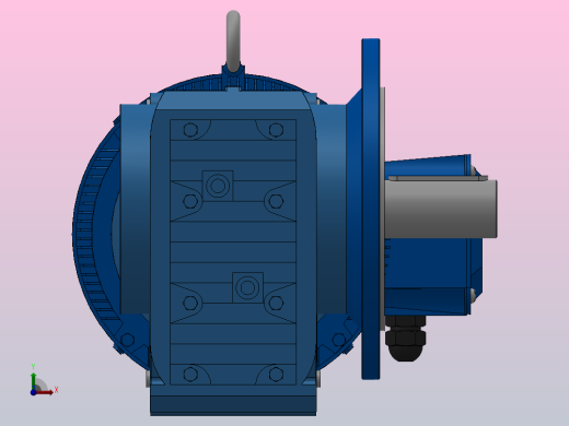 KF87法兰轴伸式安装螺旋锥齿轮减速机KF87-YV11-4P-9.96-M1-0°-A前视缩略图