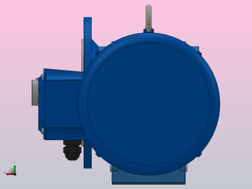 KF87法兰轴伸式安装螺旋锥齿轮减速机KF87-YV11-4P-9.96-M1-0°-A后视缩略图