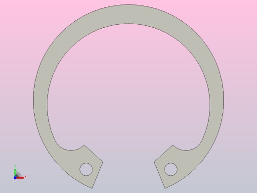 GB╱T 893.2-1986[孔用弹性挡圈B型28]前视缩略图