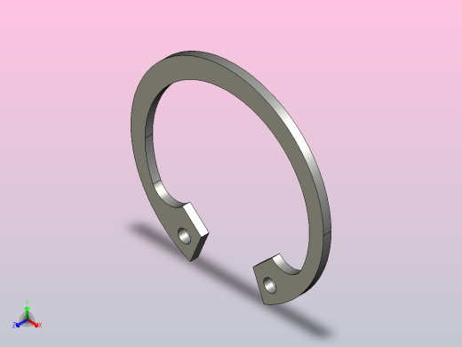 GB╱T 893.2-1986[孔用弹性挡圈B型28]正等轴测缩略图