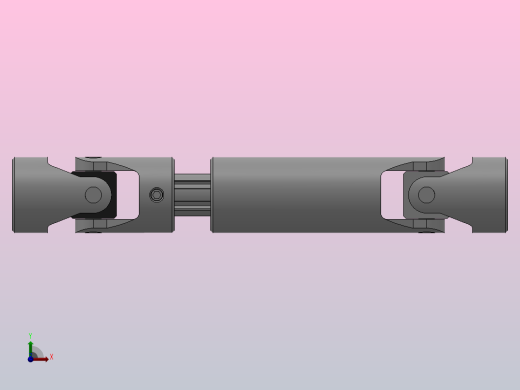万向联轴器WSP05-PB-Y14-Y14-200／260 (1)WSP型可伸缩小型十字轴万向联轴器前视缩略图