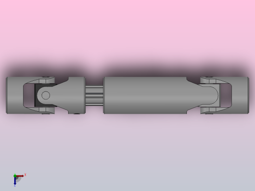 万向联轴器WSP05-PB-Y14-Y14-200／260 (1)WSP型可伸缩小型十字轴万向联轴器俯视缩略图