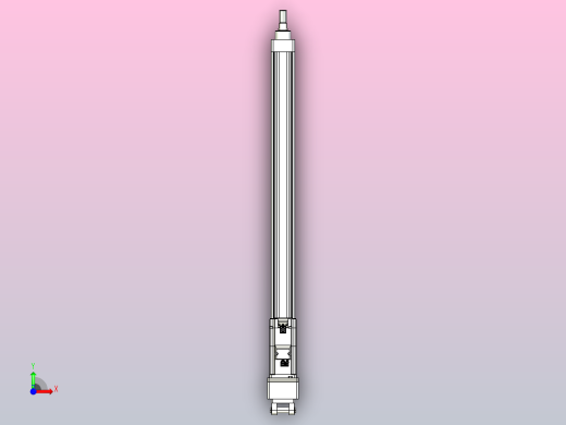 轻载电动缸TPA-ESR40-1210C-L600-MR-CB-W-P40-C3前视缩略图