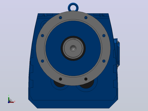 RF147法兰轴伸式安装斜齿轮减速机RF147-Y22-4P-180L-M1-0°-Φ450前视缩略图