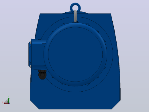 RF147法兰轴伸式安装斜齿轮减速机RF147-Y22-4P-180L-M1-0°-Φ450后视缩略图