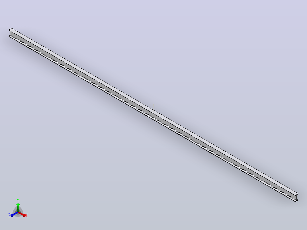 16#热轧工字钢8.2m.SLDPRT主视图