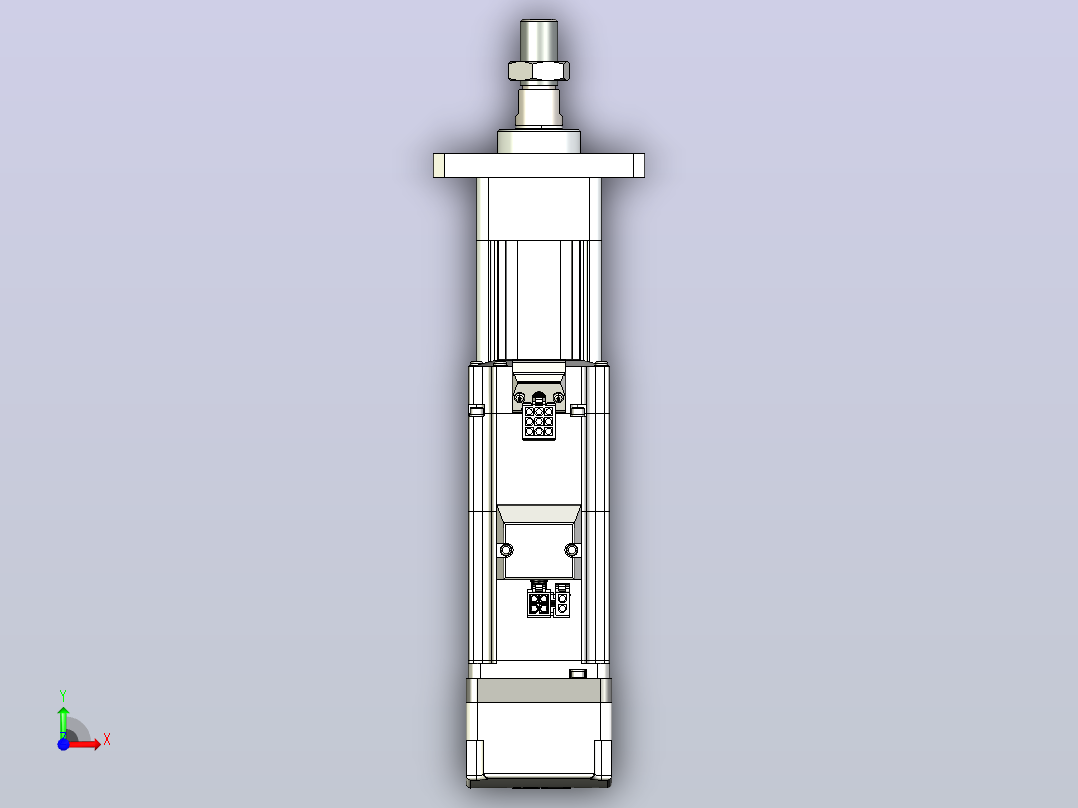 轻载电动缸TPA-ESR40-1210C-L50-MR-FA-W-P40-C3前视图