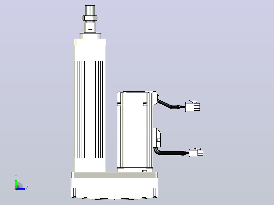 轻载电动缸TPA-ESR40-1210C-L50-MR-FA-W-P40-C3左视图