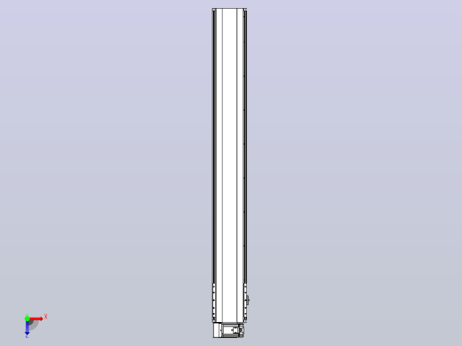 皮带直线轴半封闭可选导轨TPA-HNB-202D-140-L1500-LU-Y-P75-N3俯视缩略图