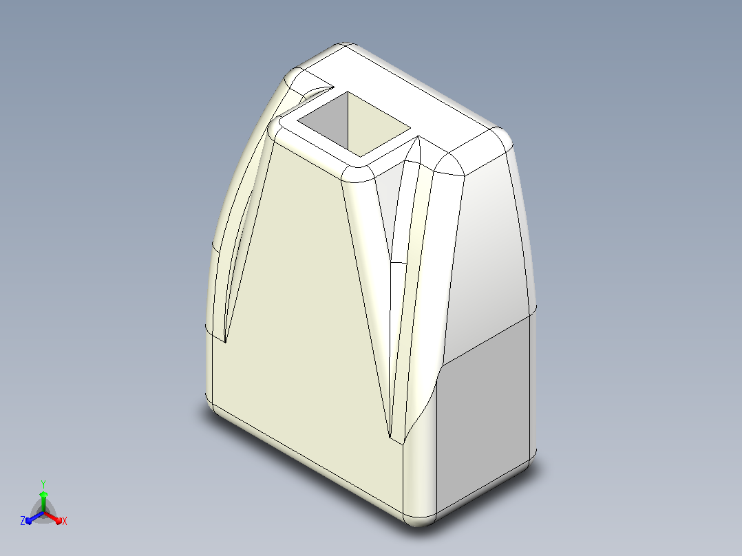 条码扫描器 CODE CR1021正等轴测图