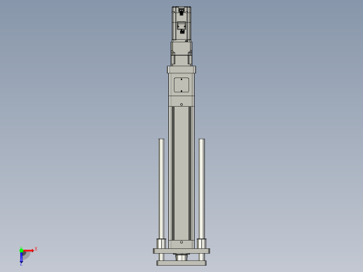 轻载电动缸TPA-ESR100-3210C-L400-M-QDX-W-P75-JX-C3俯视缩略图