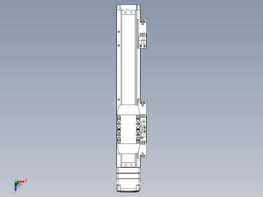 滚珠丝杠直线轴内置导轨TPA-GCR-40-1210C-L150-MP-M10-N3俯视缩略图