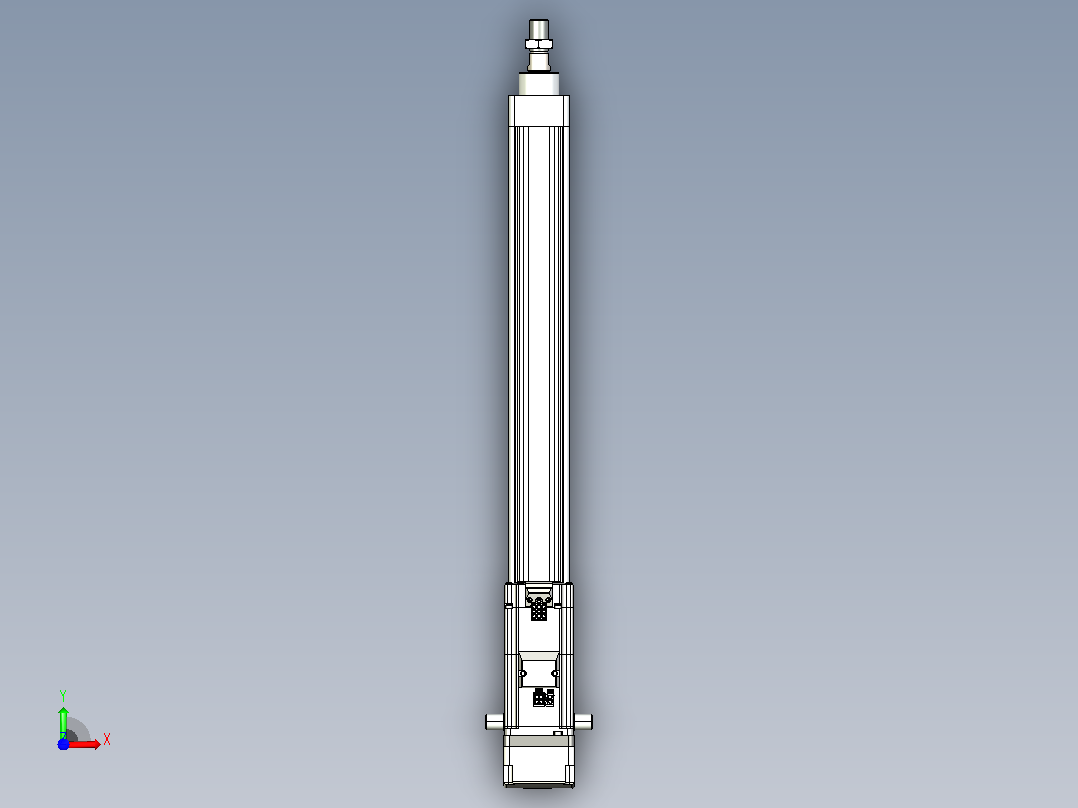 轻载电动缸TPA-ESR40-1210C-L400-MR-TC-W-P40-C3前视图