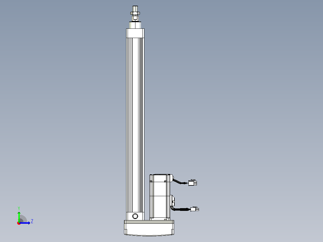 轻载电动缸TPA-ESR40-1210C-L400-MR-TC-W-P40-C3左视图