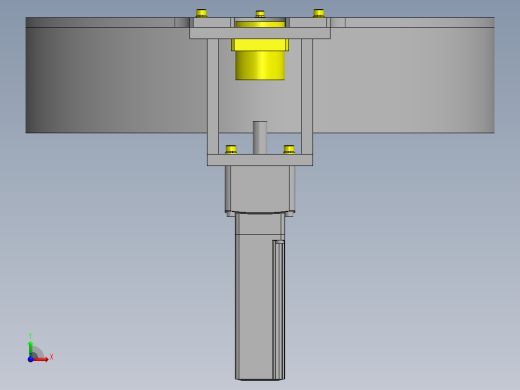 中空的高刚性转台前视缩略图