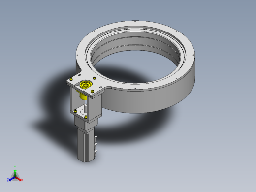 中空的高刚性转台正等轴测缩略图