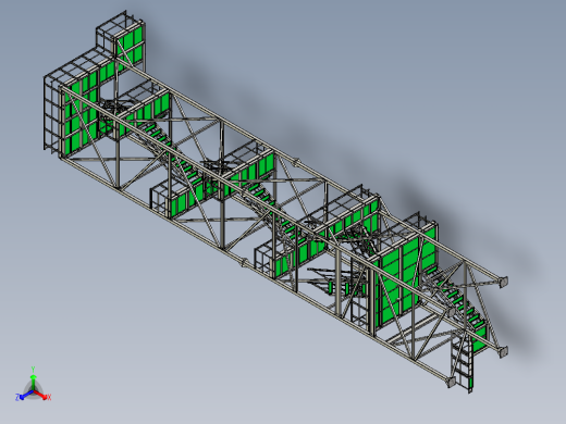 多层高空塔架3D数模图纸 STP格式