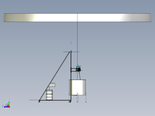 拌站3D模型右视缩略图
