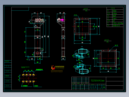 TD250_H7斗式提升机总图