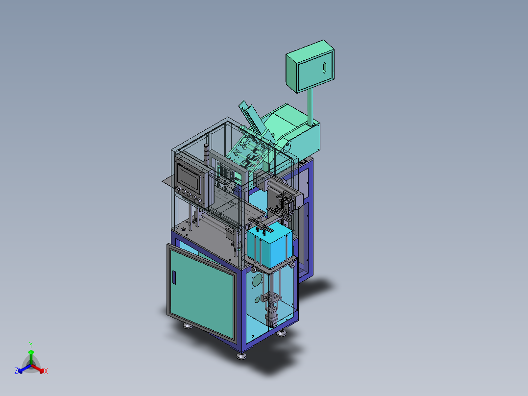 E518 自动发卡机正等轴测图