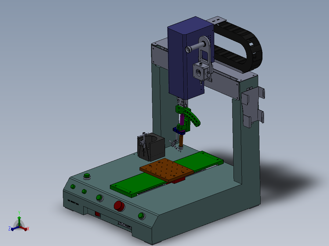 ZDH-HANX-001 三轴焊锡机 3D模型