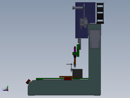 ZDH-HANX-001 三轴焊锡机 3D模型右视缩略图