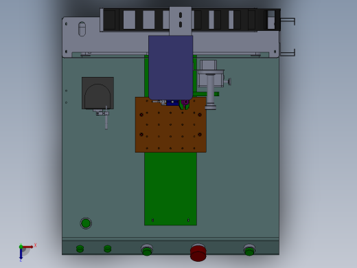 ZDH-HANX-001 三轴焊锡机 3D模型俯视缩略图