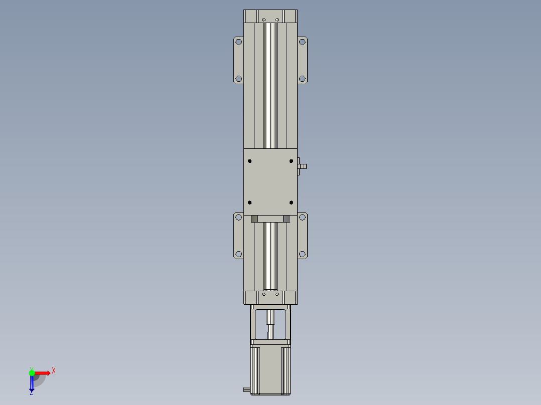 JD80G-K 滚珠丝杠俯视图