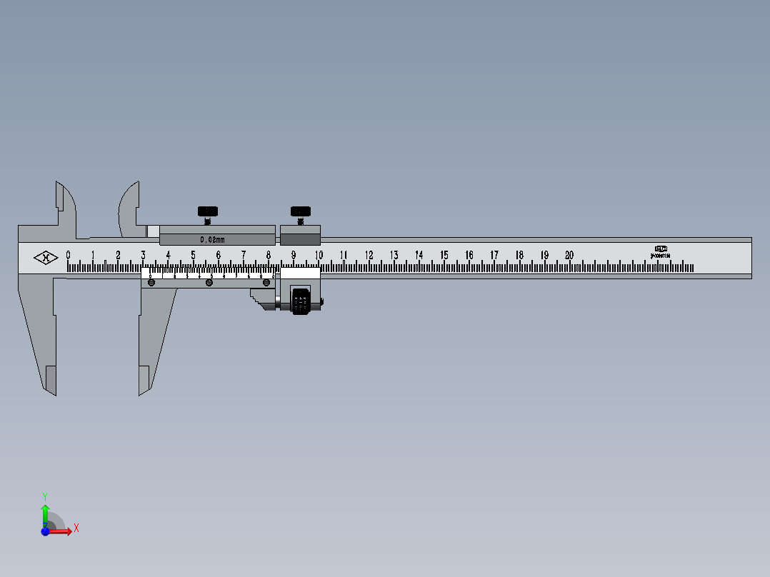 游标卡尺前视图