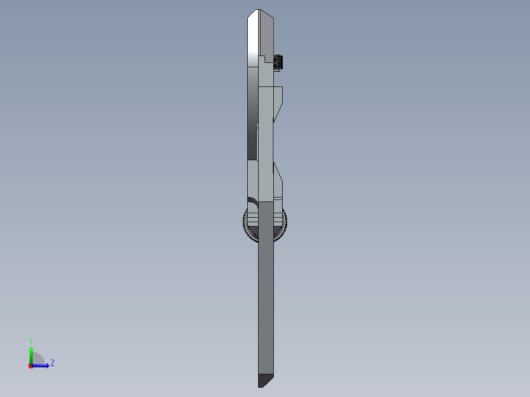 游标卡尺左视图