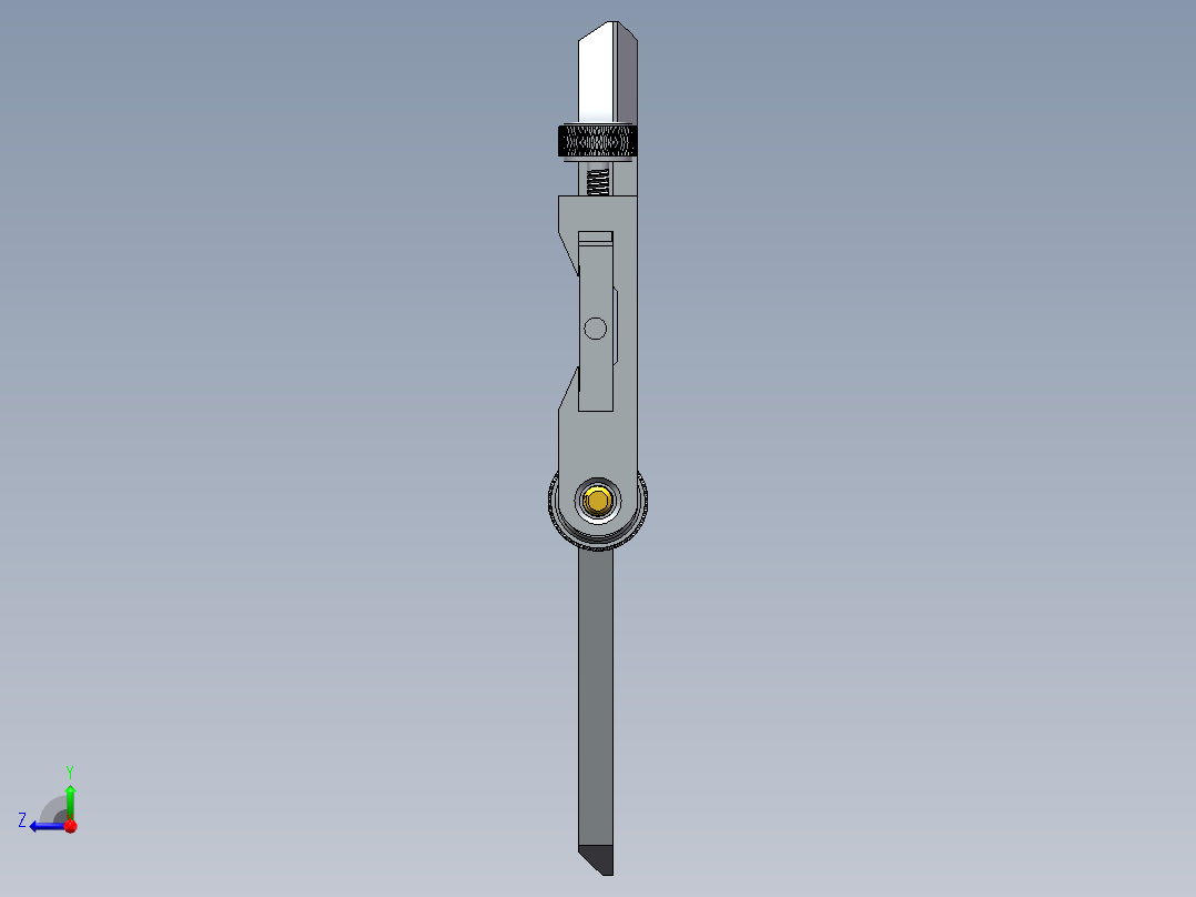 游标卡尺右视图