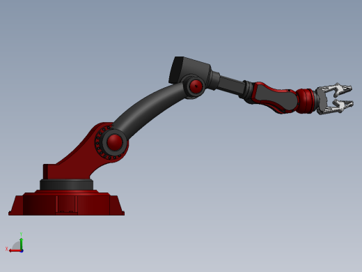 简易机械臂3D数模图纸 Solidworks设计后视缩略图