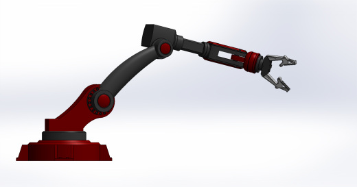 简易机械臂3D数模图纸 Solidworks设计缩略图