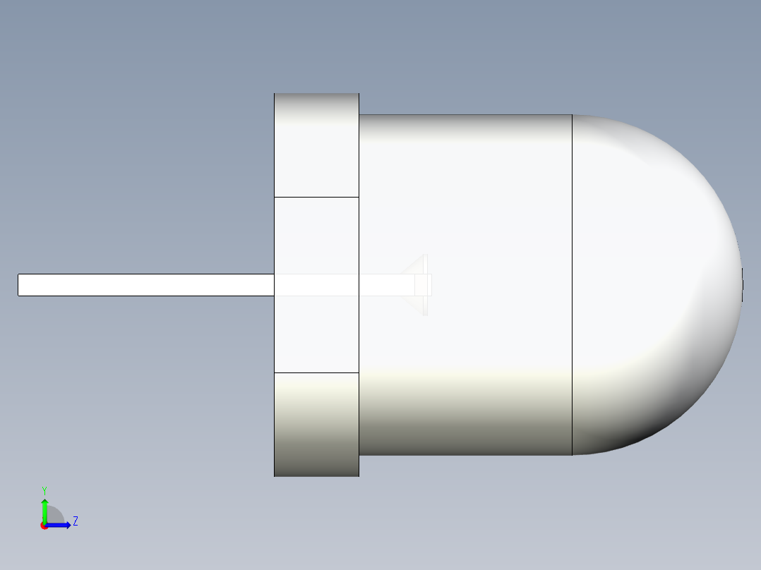 LED_Round_Diffuse_D8.0mm左视图