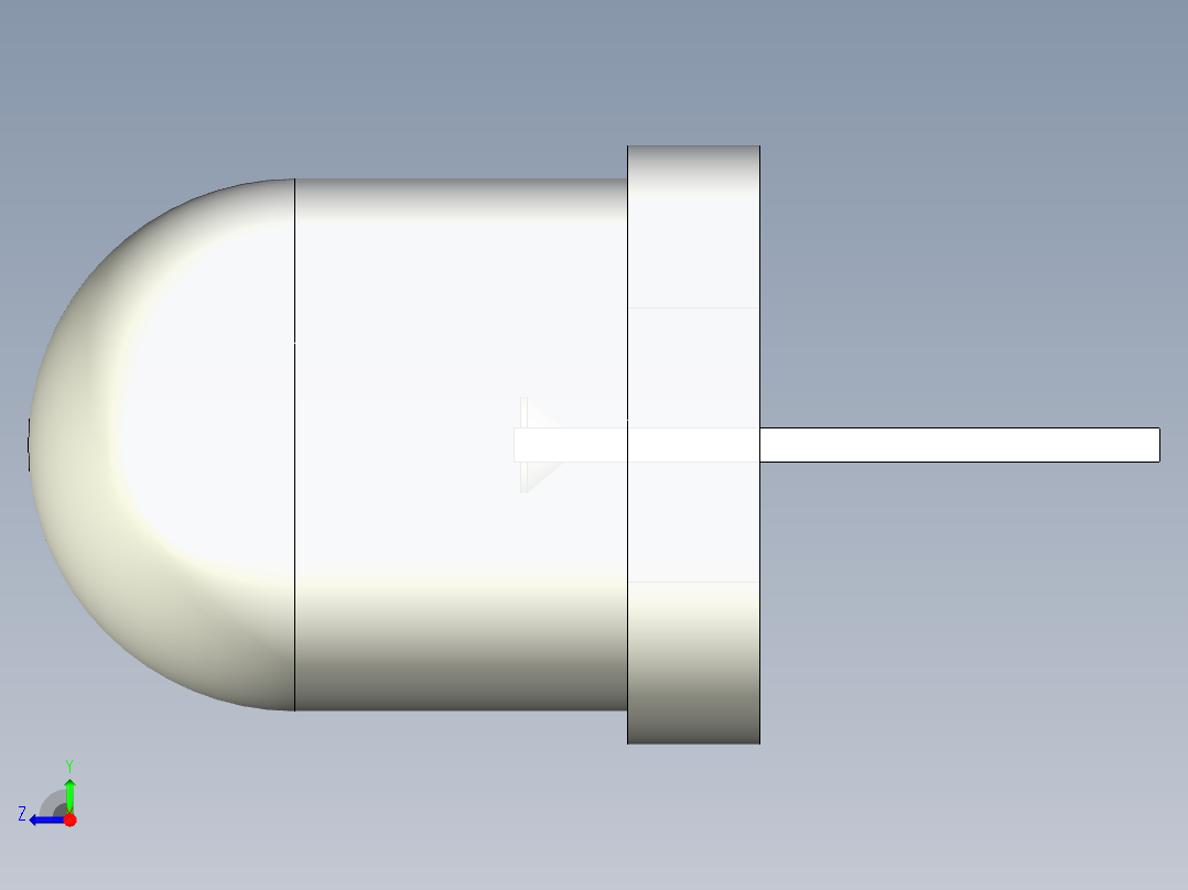 LED_Round_Diffuse_D8.0mm右视图