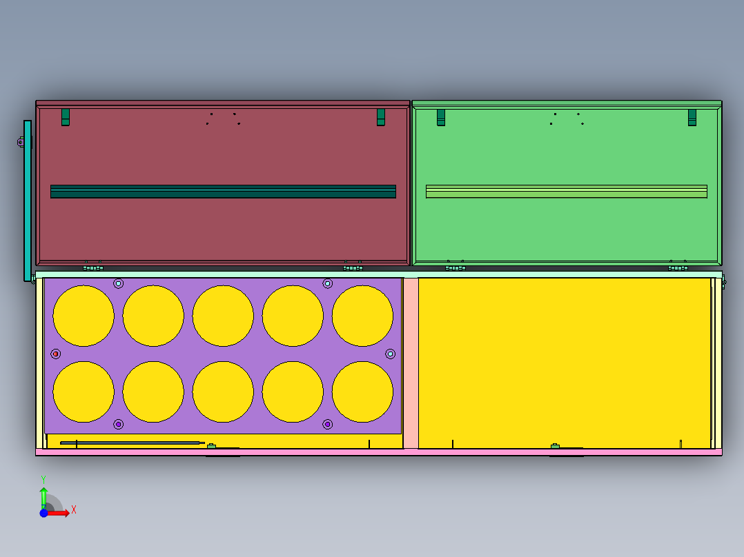 带小车电柜前视图