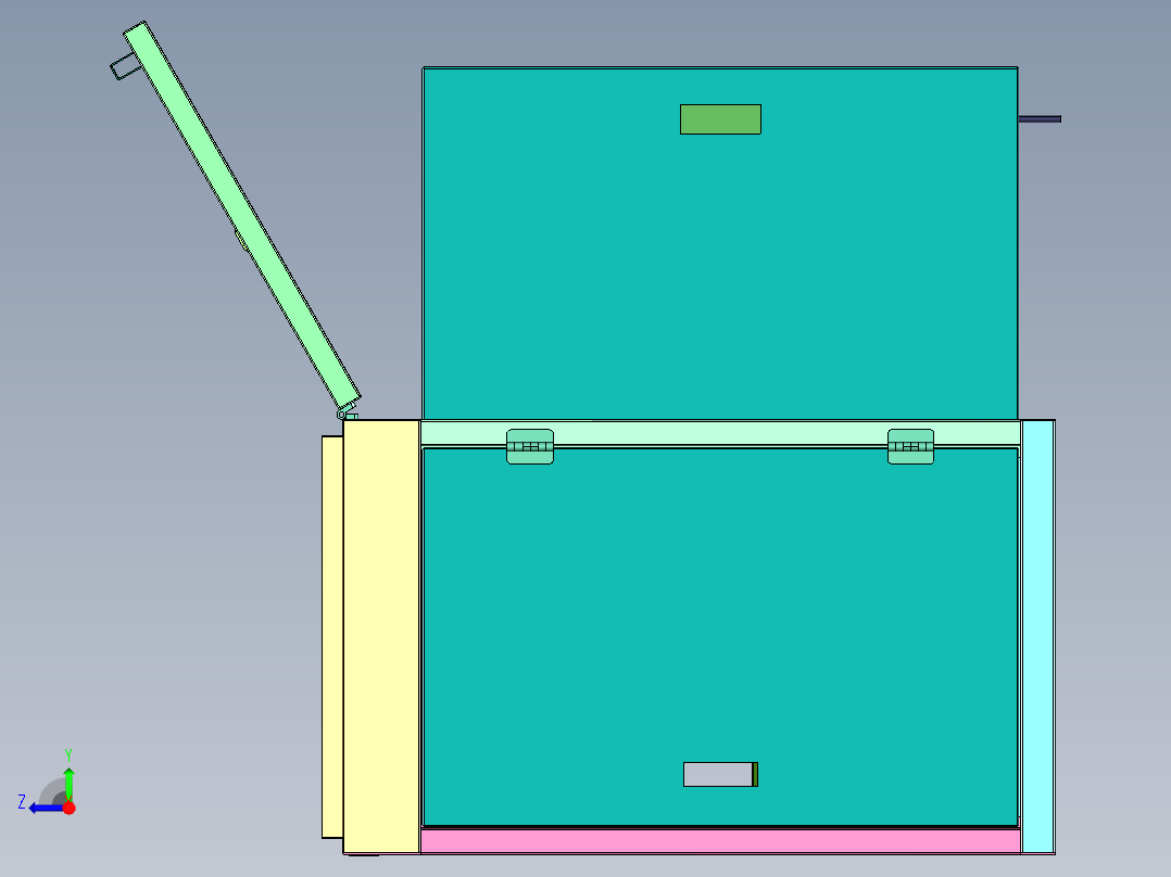 带小车电柜右视图