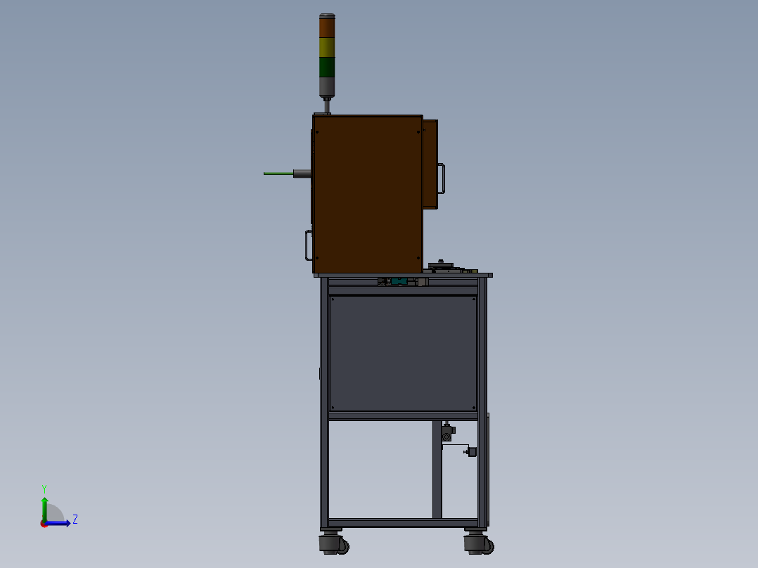 激光自动机左视图