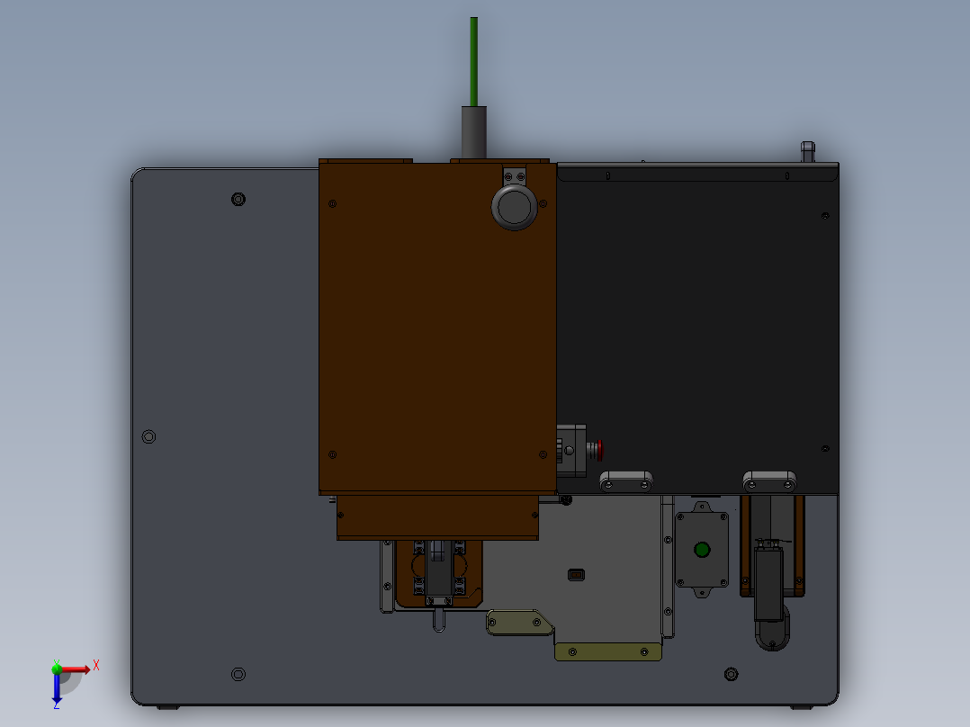 激光自动机俯视图