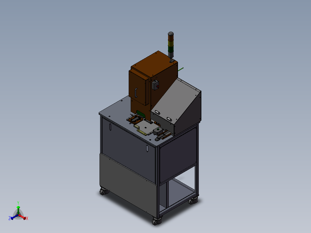 激光自动机正等轴测图